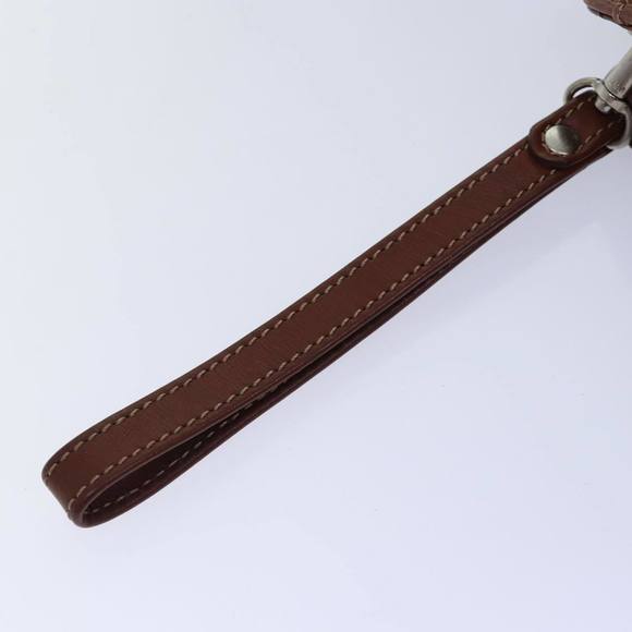 Burberrys Clutch Bag Leather Brown Auth ep4543 - Picture 8 of 16